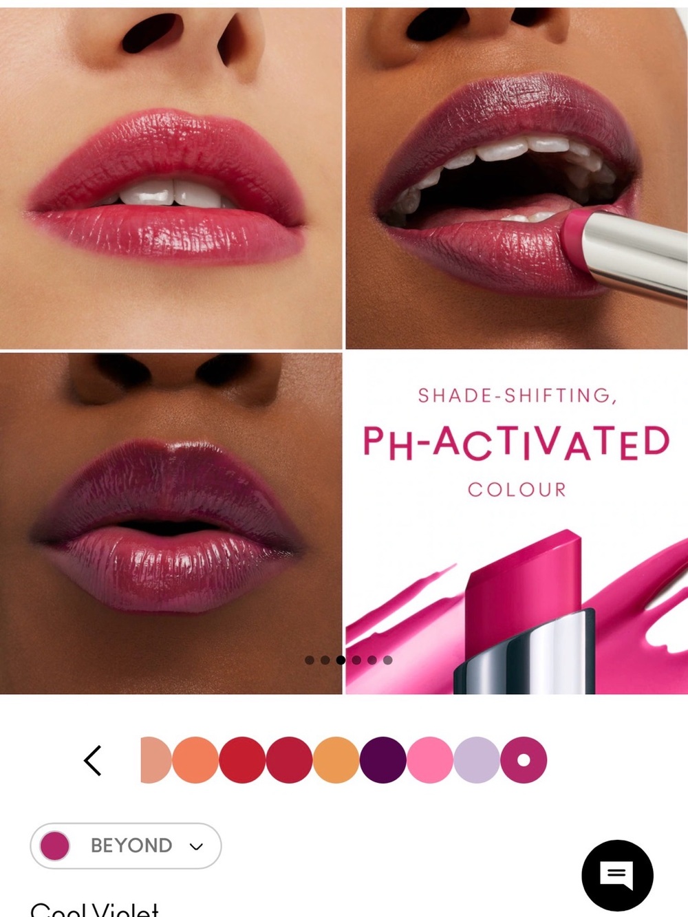 New! MAC Glow Play - BEYOND Cool Violet Lipstick